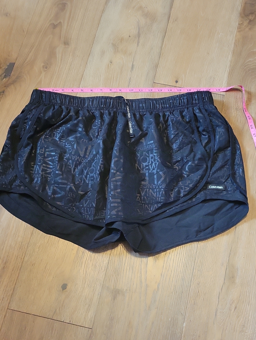 Calvin Klein Black Women's Layered Athletic Shorts Plus XXL
